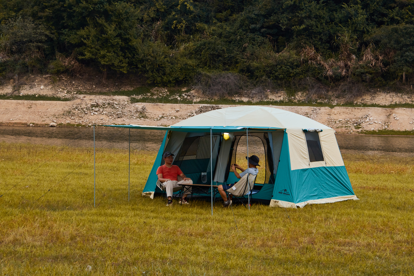 Family Camping Tent with Two Rooms
