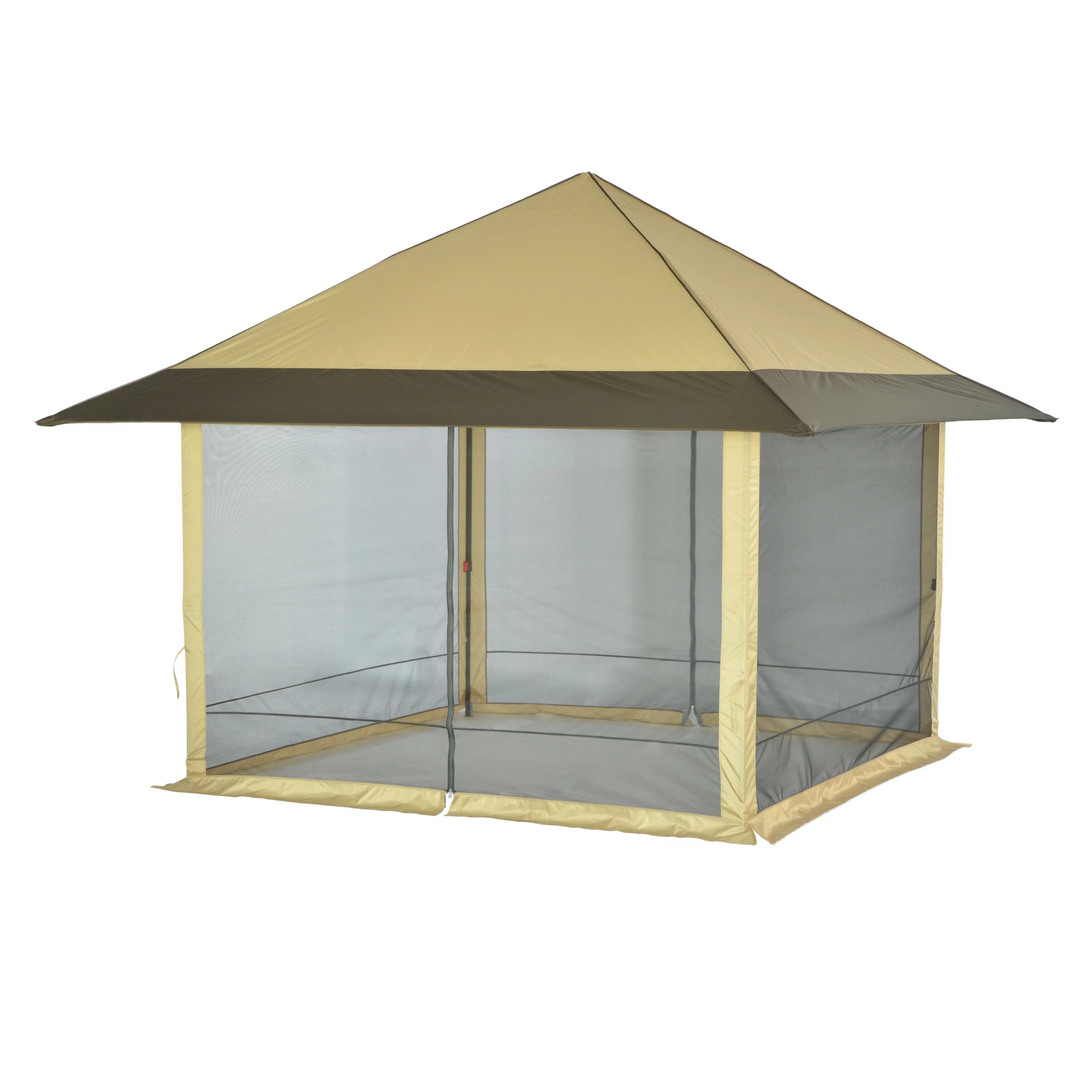 Roof Style Gazebo with Mesh Perimeter