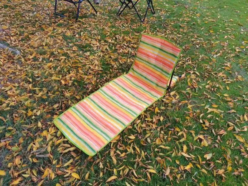Stronger Back Modern Design Portable Folding Lounge Chair Oxford Fabric Tanning Beach Chair 
