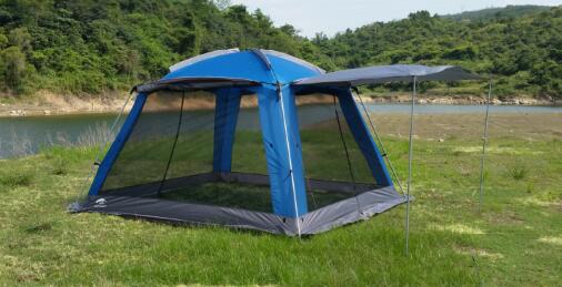 Breathable Mesh Tent with Four-Sided Ventilation Sunshade Canopy Breathable Mesh Tent with Four-Sided Ventilation Sunshade Canopy