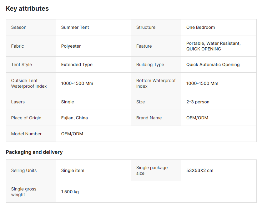 2-3 Person Automatic Pop-up Beach Tent Sunshade Factory Wholesale