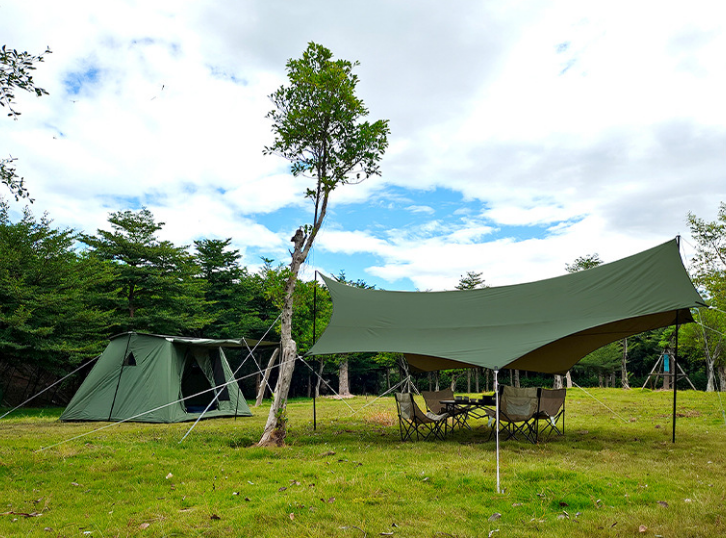 Flat top spring tent 3-4 people cabin tent 