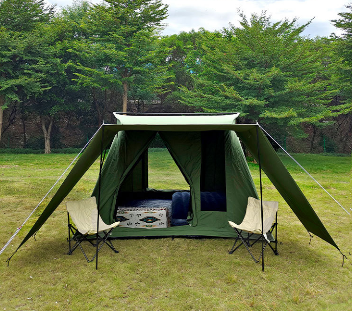 Flat top spring tent 3-4 people cabin tent 
