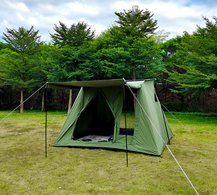 Flat top spring tent 3-4 people cabin tent 