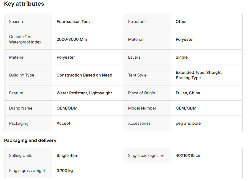 Multipurpose Portable Shelter Ultralight Outdoor Camping Sunshade