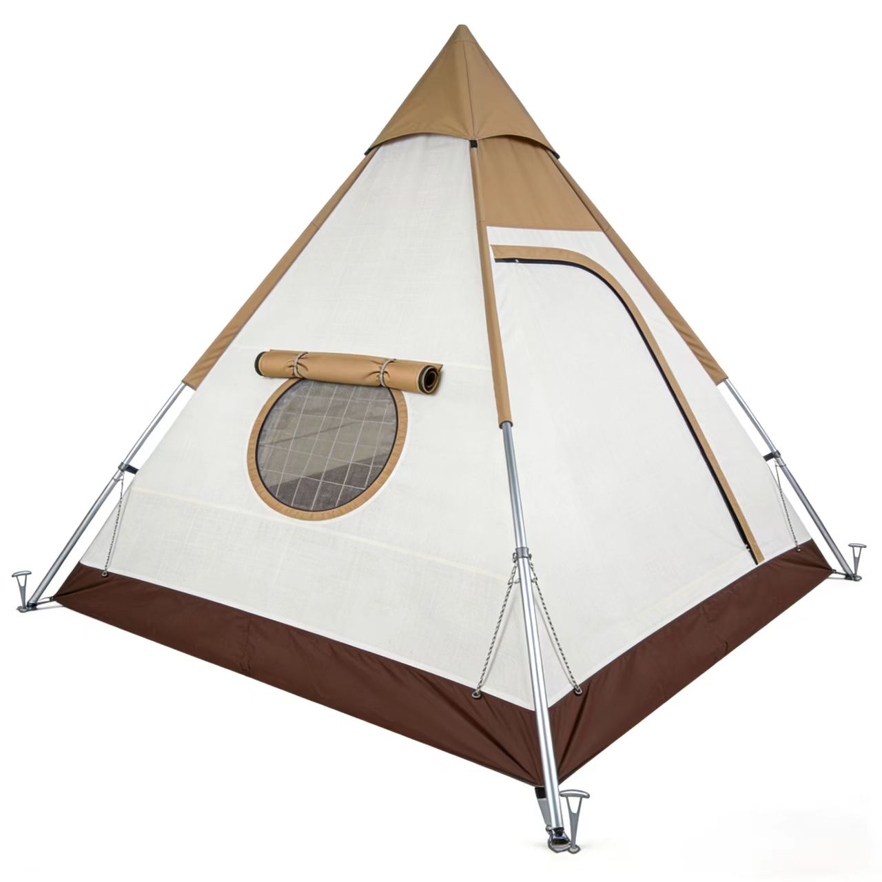Pyramidal Custom Camping Tent 2000mm Waterproof Windproof 