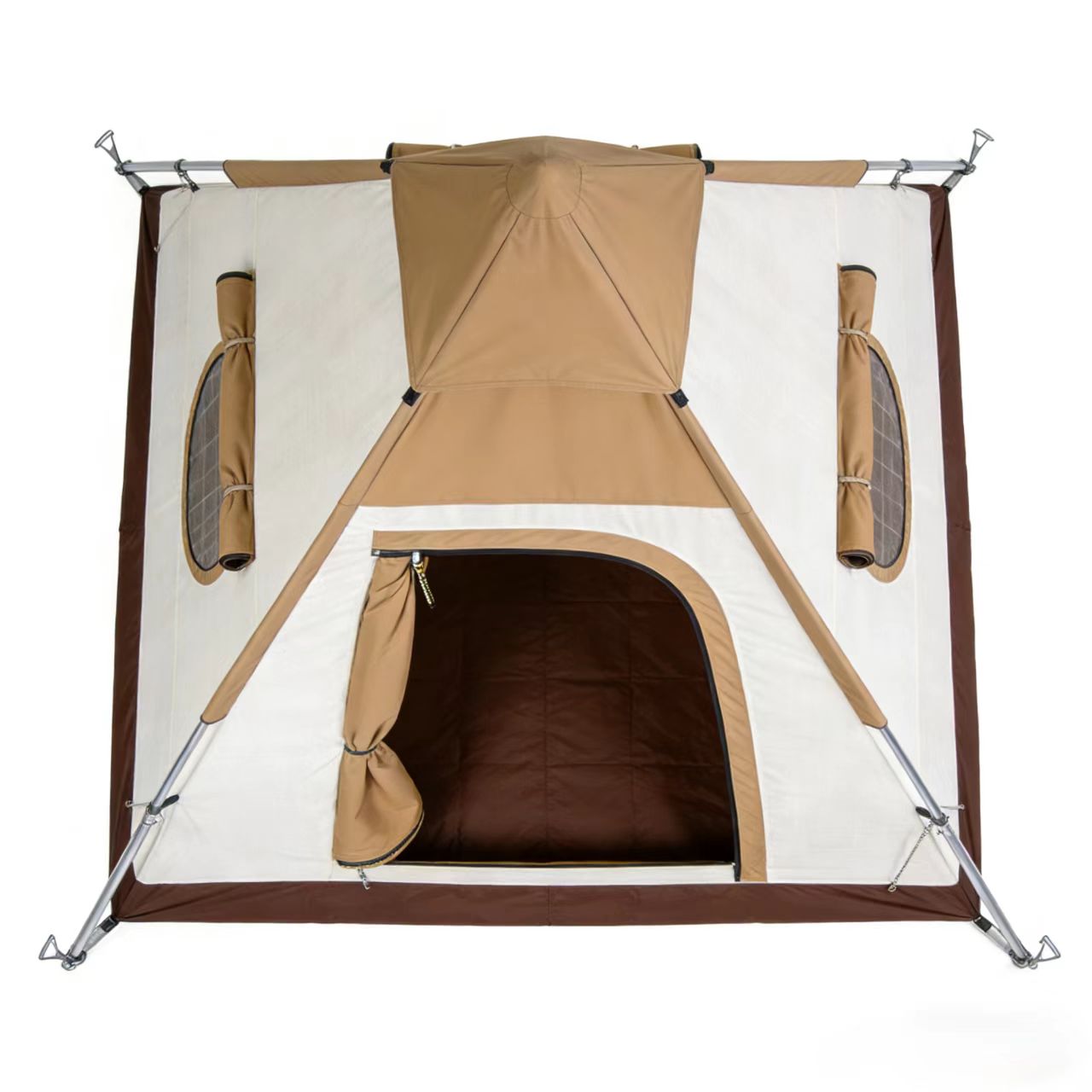 Pyramidal Custom Camping Tent 2000mm Waterproof Windproof 