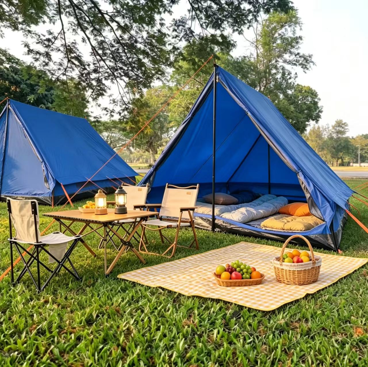 Spacious Comfort Big Space Family Outdoor Camping Easy Pitch Tent 